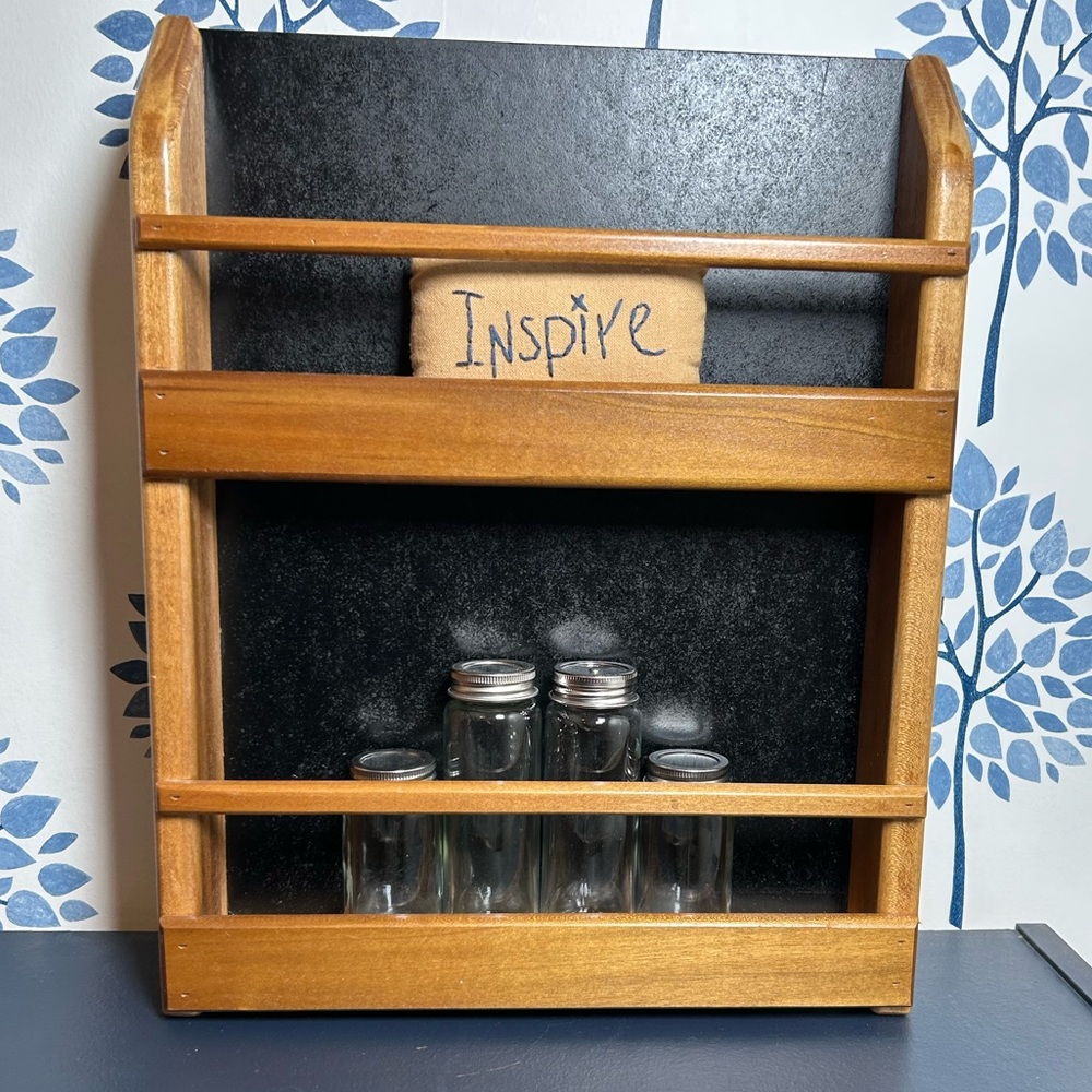 Vintage Wooden Spice Rack
